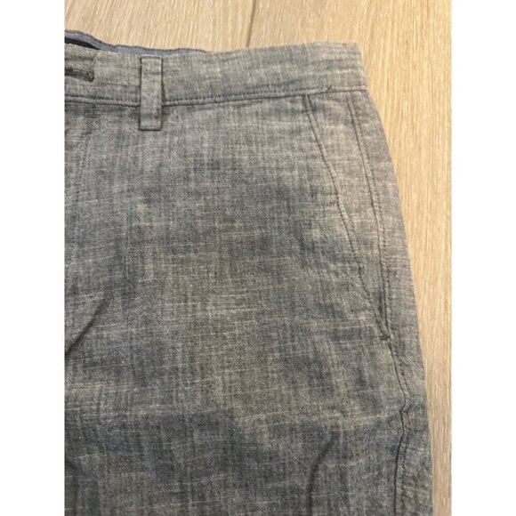 Banana Republic Chino Short Mens 32 Gray Straight Leg Flat Front Slash Pockets - Picture 5 of 6